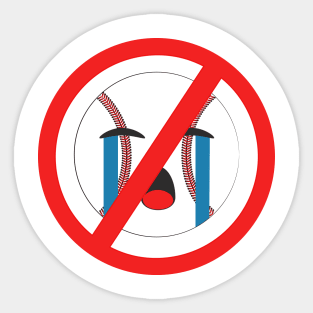 No Crying in Baseball Design Sticker